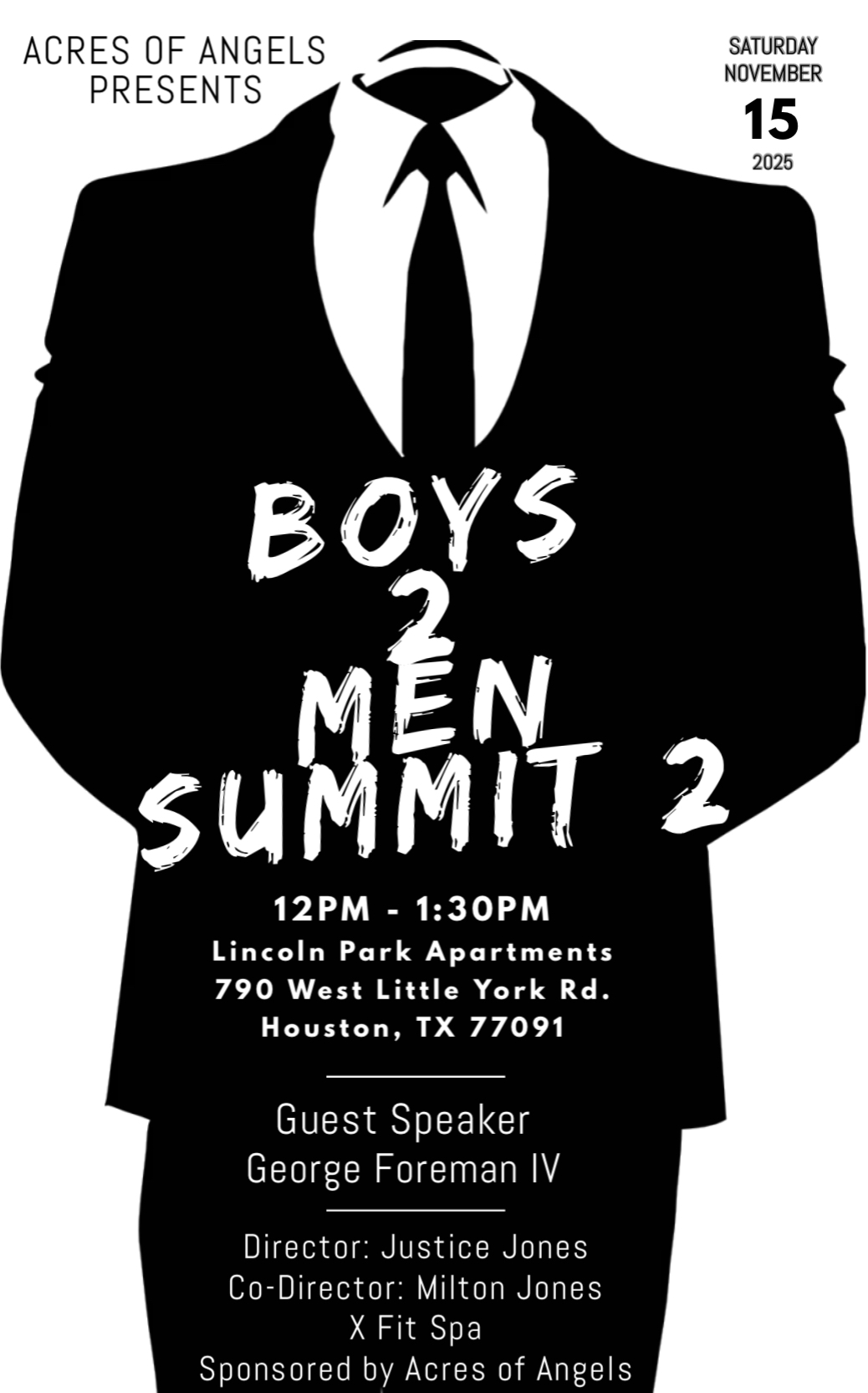 Boys 2 Men Summit 2 Event Flyer